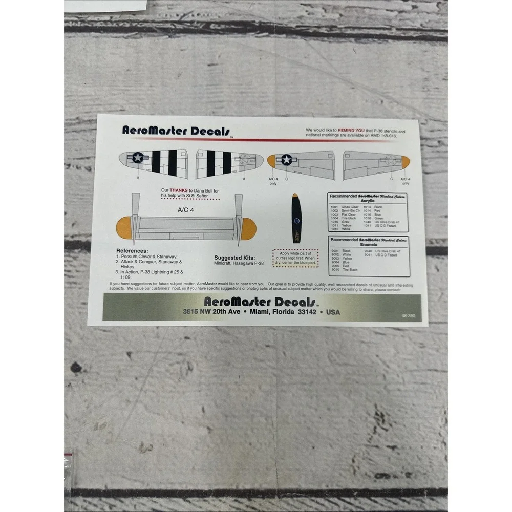 AeroMaster 1/48 LIGHTNINGS IN THE SKY PART II Decal 48-350 New